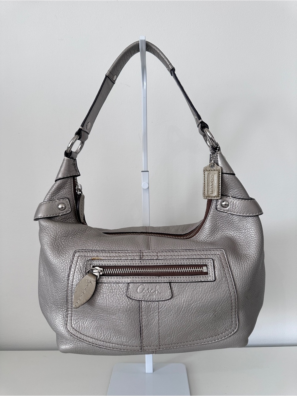 Coach Penelope Pebbled Leather Hobo Shoulder Bag
